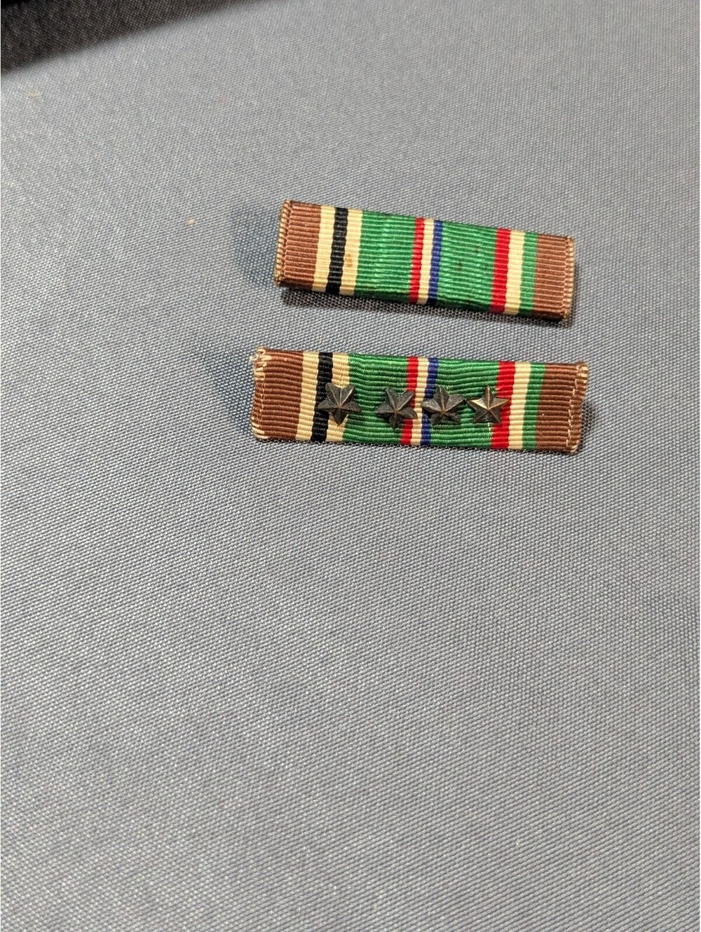 Vintage Military Ribbon Bars with Stars